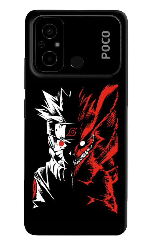 Naruto Two Face Poco C55 Hard Case Back Cover by Casekaro