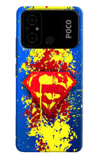 Superman logo Poco C55 Hard Case Back Cover by Casekaro
