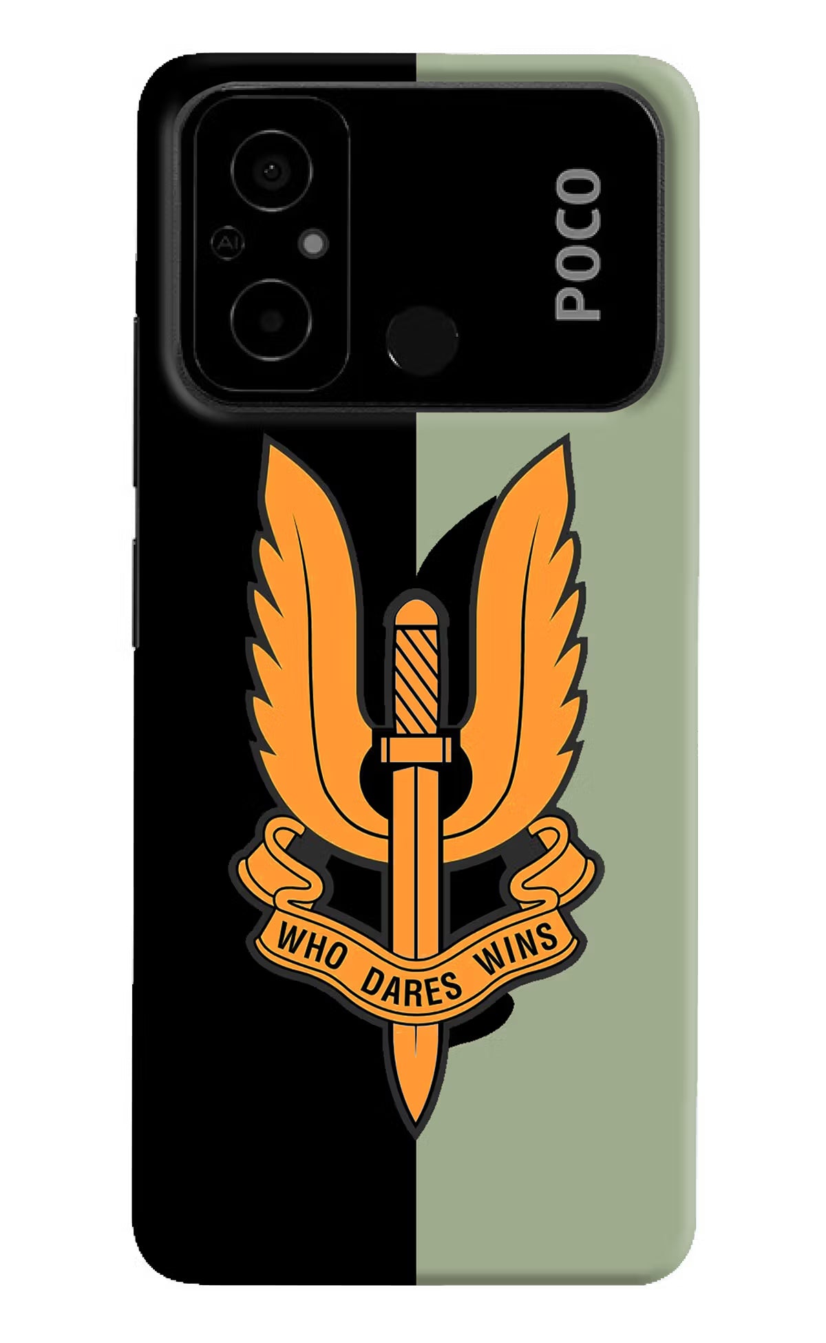 Balidan Logo Poco C55 Hard Case Back Cover by Casekaro