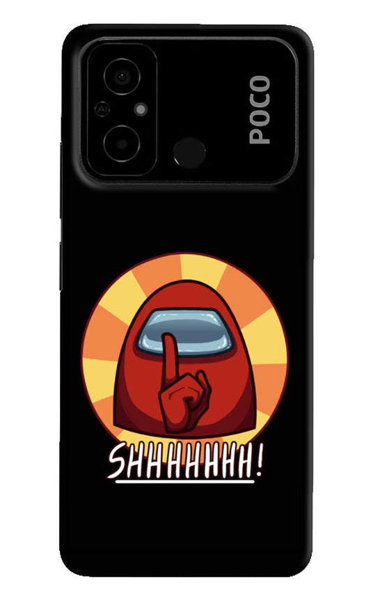 Among Us Shhh! Poco C55 Hard Case Back Cover by Casekaro