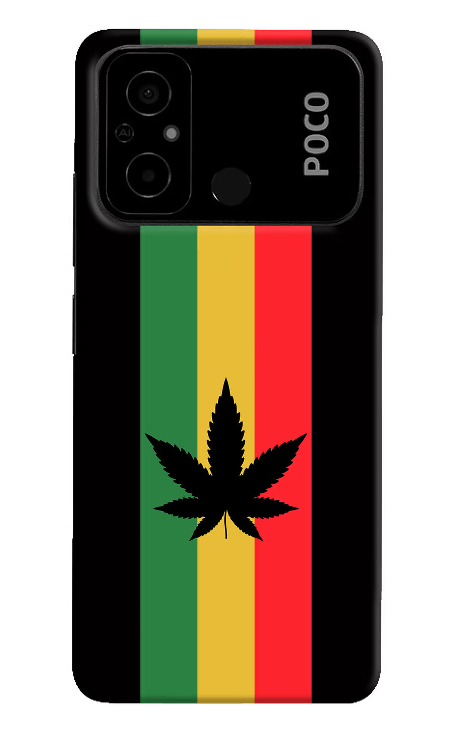 Weed Flag Poco C55 Back Cover, Hard case