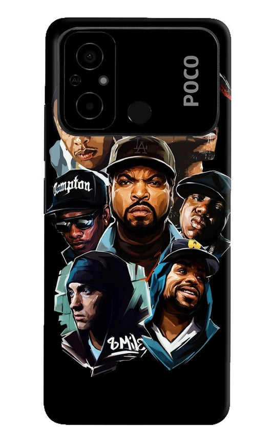Rappers Poco C55 Hard Case Back Cover by Casekaro