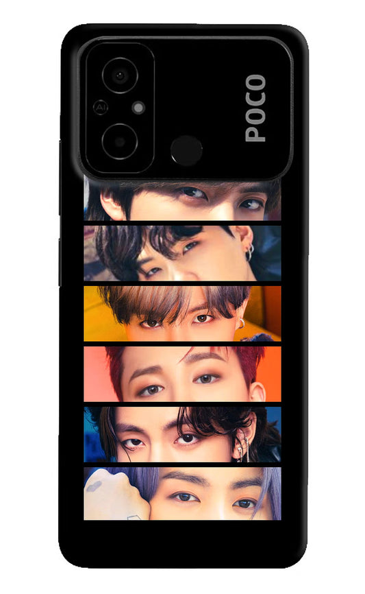 BTS Eyes Poco C55 Hard Case Back Cover by Casekaro