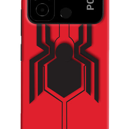 Spider Poco C55 Hard Case Back Cover by Casekaro