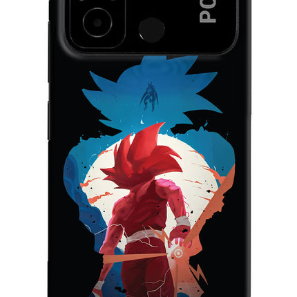 Goku Poco C55 Hard Case Back Cover by Casekaro