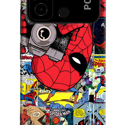 Spider Man Poco C55 Hard Case Back Cover by Casekaro
