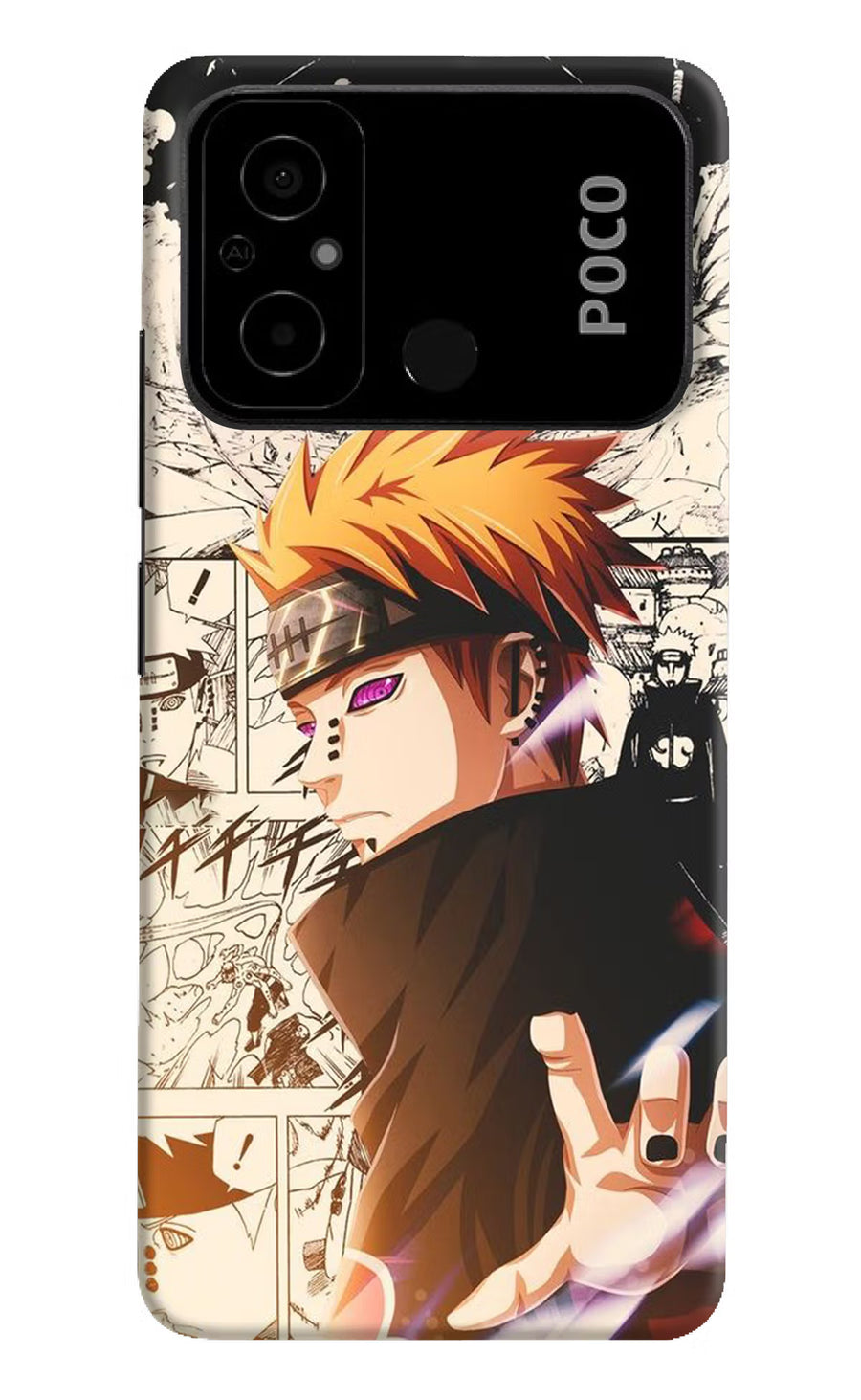 Pain Anime Poco C55 Back Cover, Hard case
