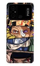 Naruto Character Poco C55 Hard Case Back Cover by Casekaro