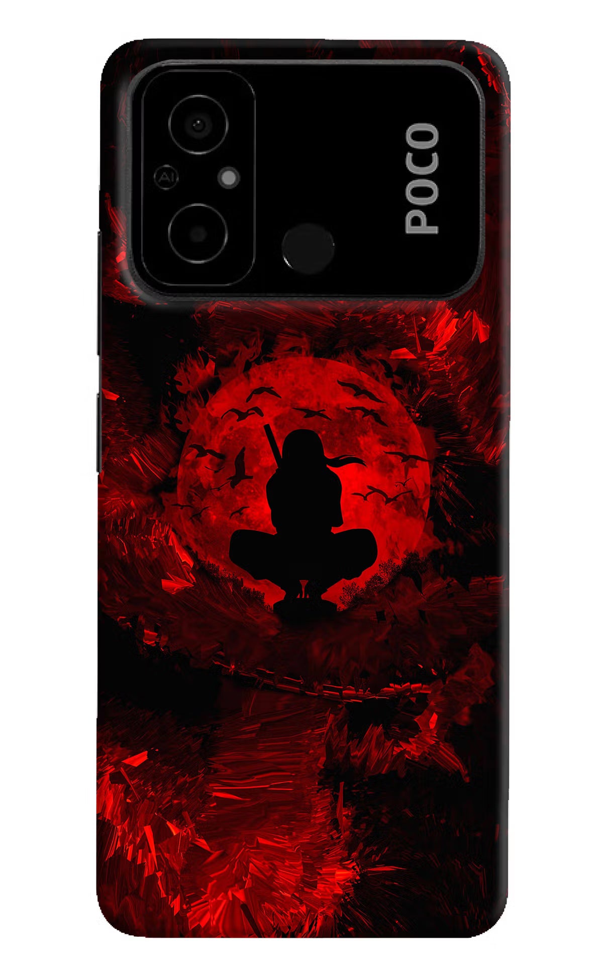 Itachi Uchiha Poco C55 Hard Case Back Cover by Casekaro