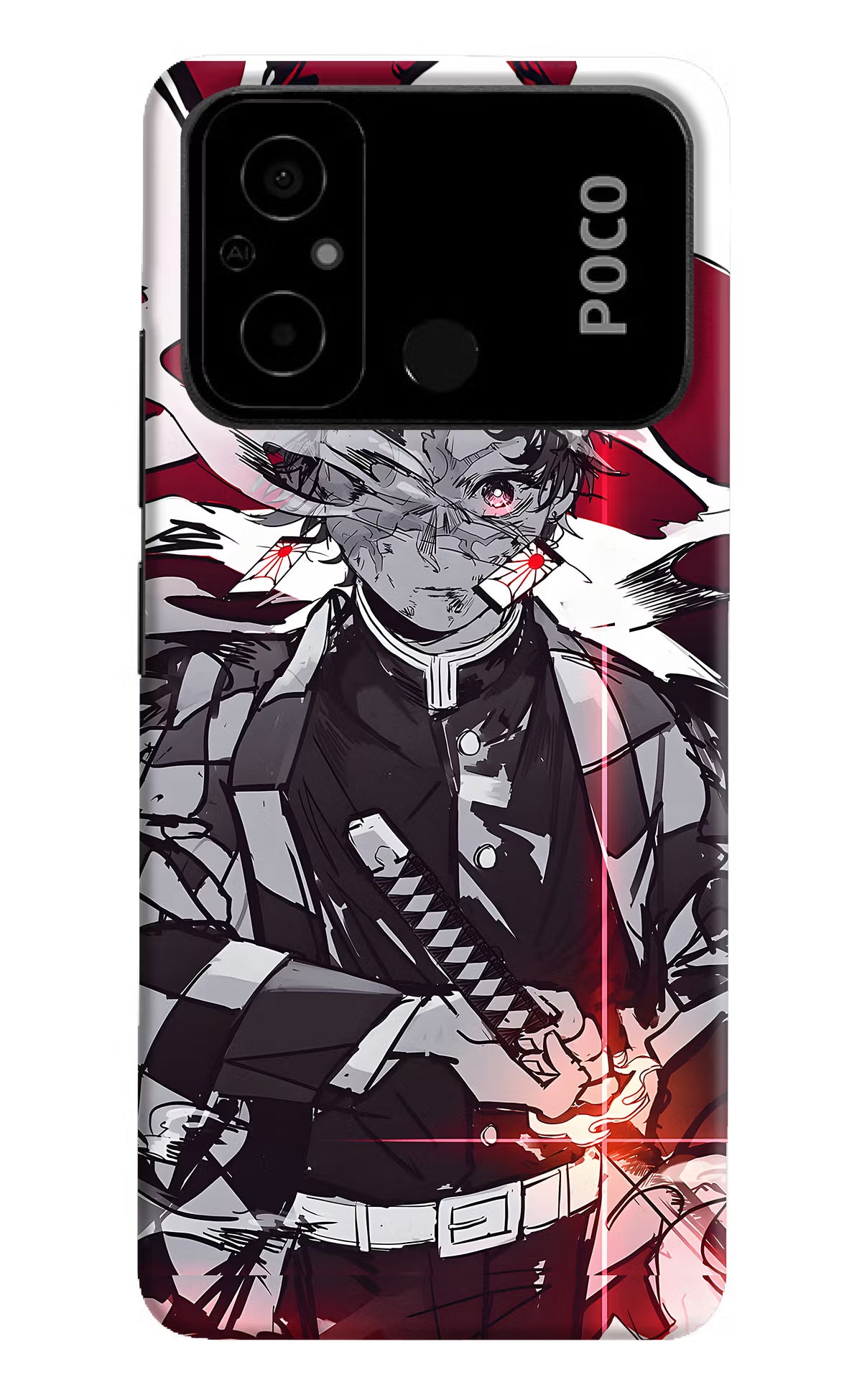 Demon Slayer Poco C55 Hard Case Back Cover by Casekaro