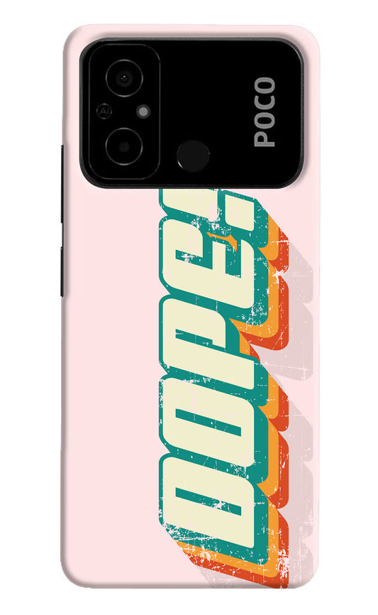 Dope Poco C55 Hard Case Back Cover by Casekaro