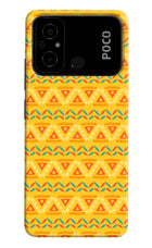 Tribal Pattern Poco C55 Hard Case Back Cover by Casekaro
