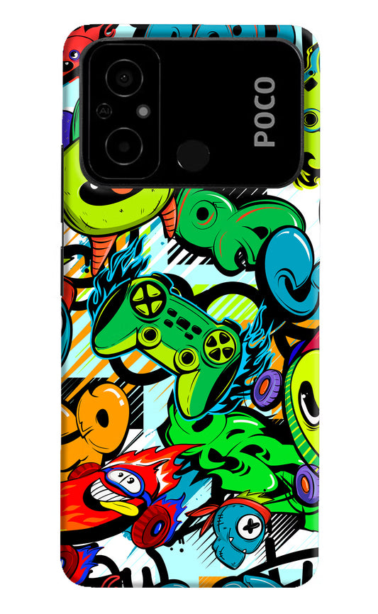 Game Doodle Poco C55 Hard Case Back Cover by Casekaro