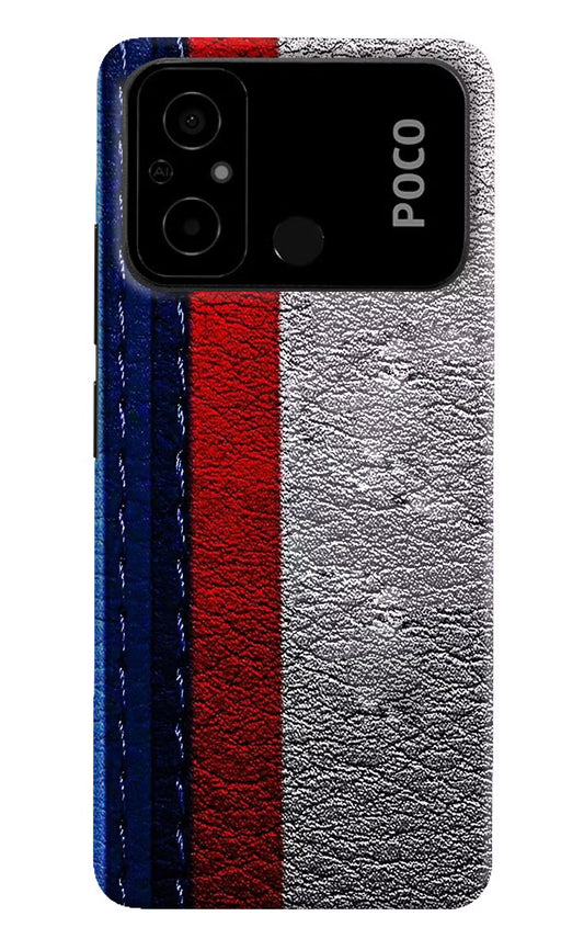 BMW Stripes Poco C55 Hard Case Back Cover by Casekaro