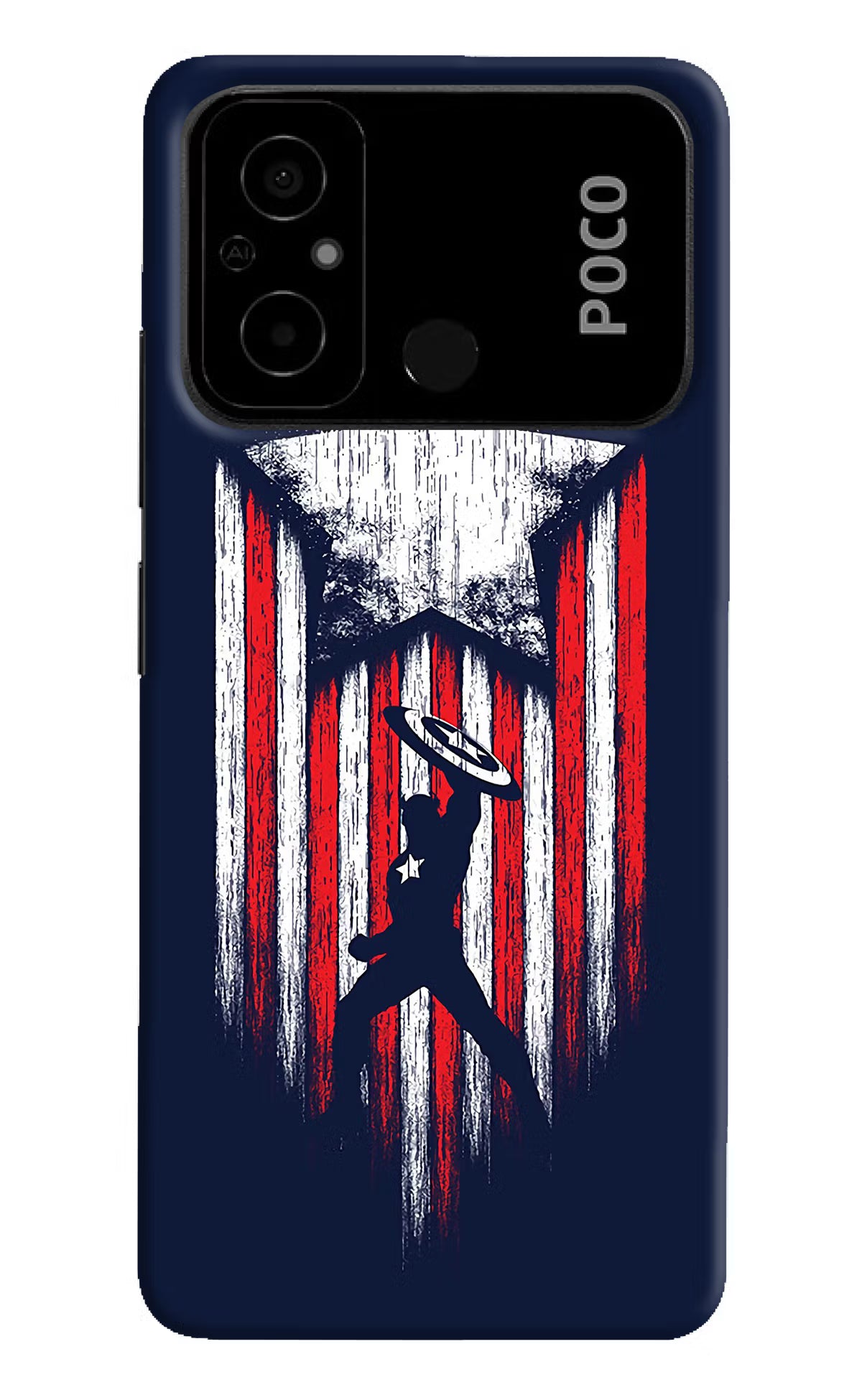 Captain America Marvel Art Poco C55 Hard Case Back Cover by Casekaro