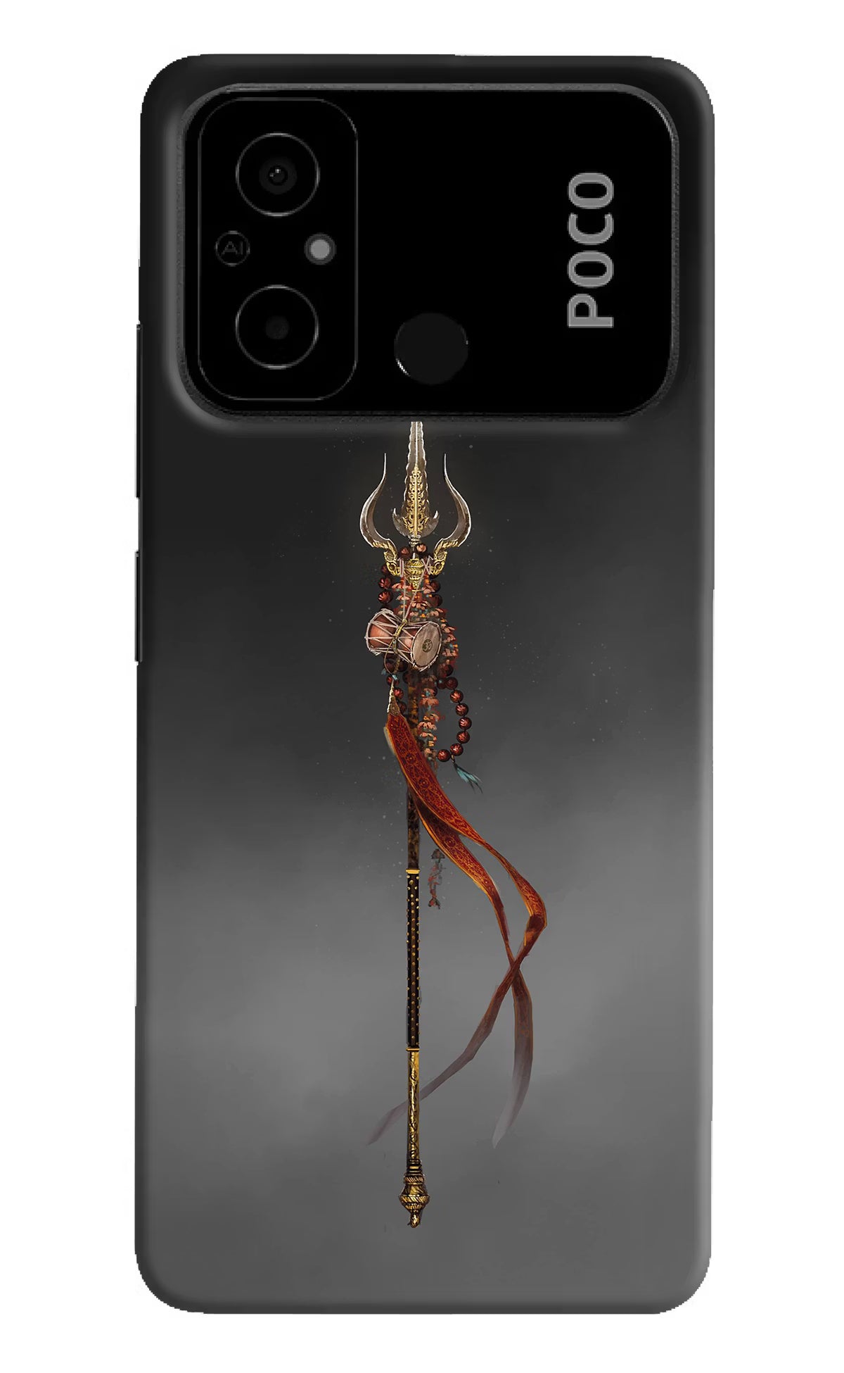 Shiv Trishul Poco C55 Hard Case Back Cover by Casekaro