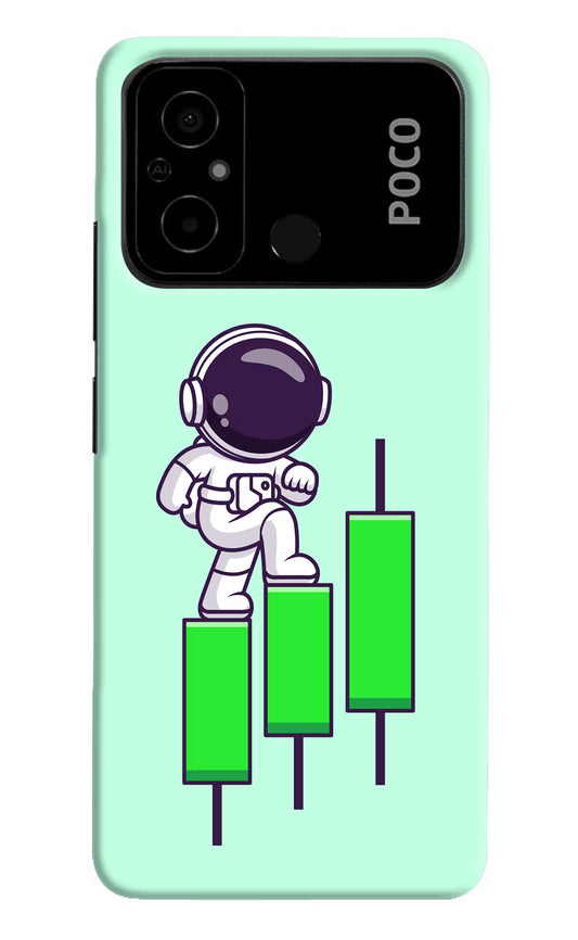 Astronaut Trader Poco C55 Hard Case Back Cover by Casekaro