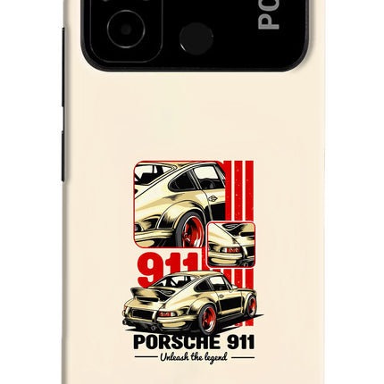 Classic Porsche 911 Poco C55 Hard Case Back Cover by Casekaro