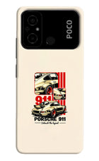 Classic Porsche 911 Poco C55 Hard Case Back Cover by Casekaro