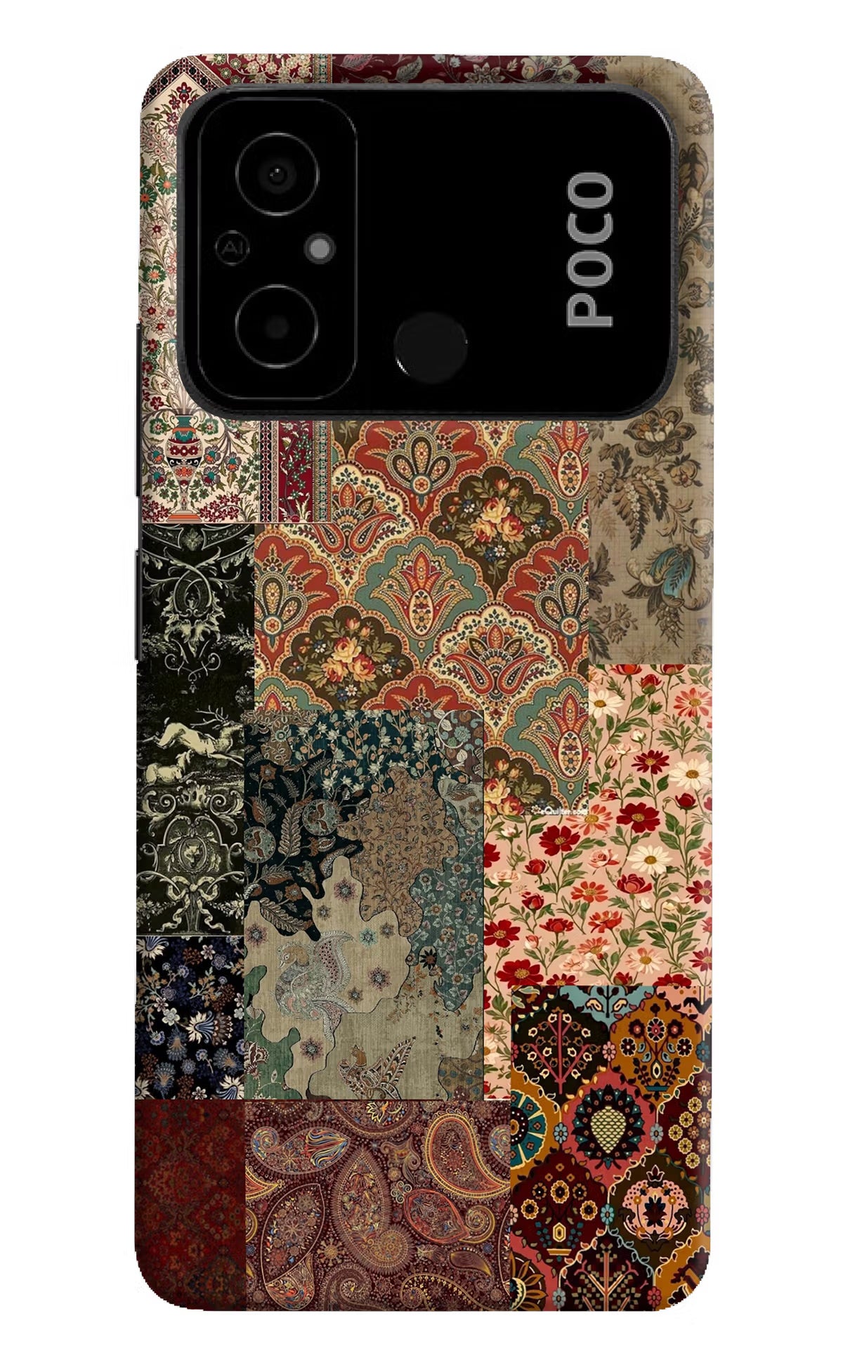 Desi Print Poco C55 Hard Case Back Cover by Casekaro