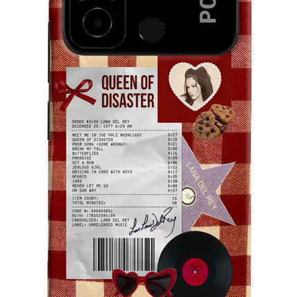 Queen of Disaster Poco C55 Hard Case Back Cover by Casekaro
