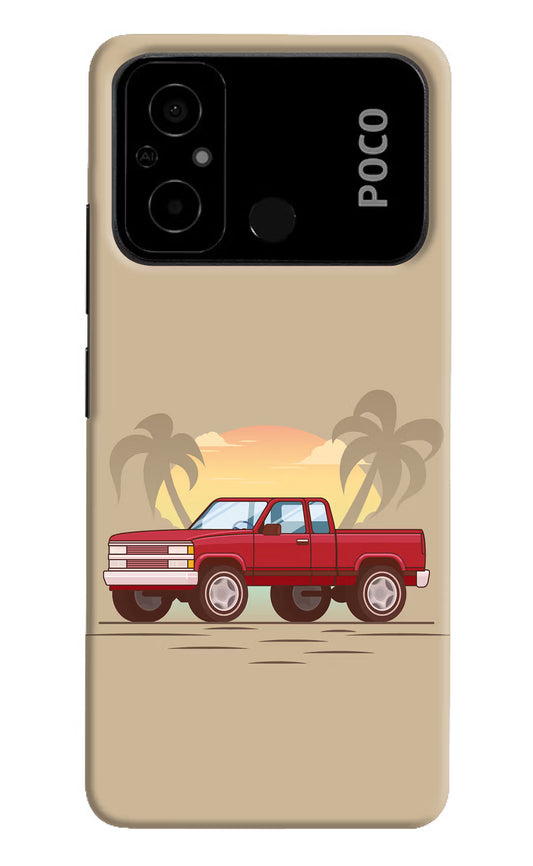 Desert Classic Drive Poco C55 Hard Case Back Cover by Casekaro