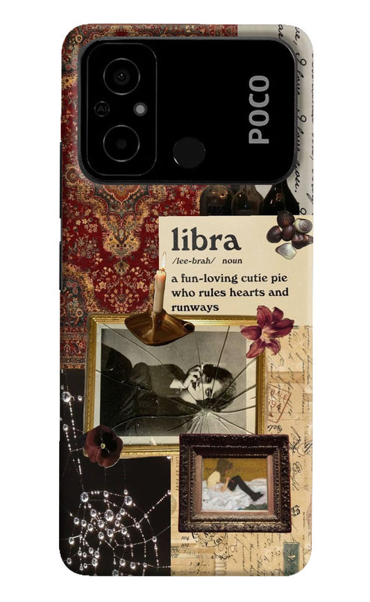 Libra Zodiac Poco C55 Hard Case Back Cover by Casekaro
