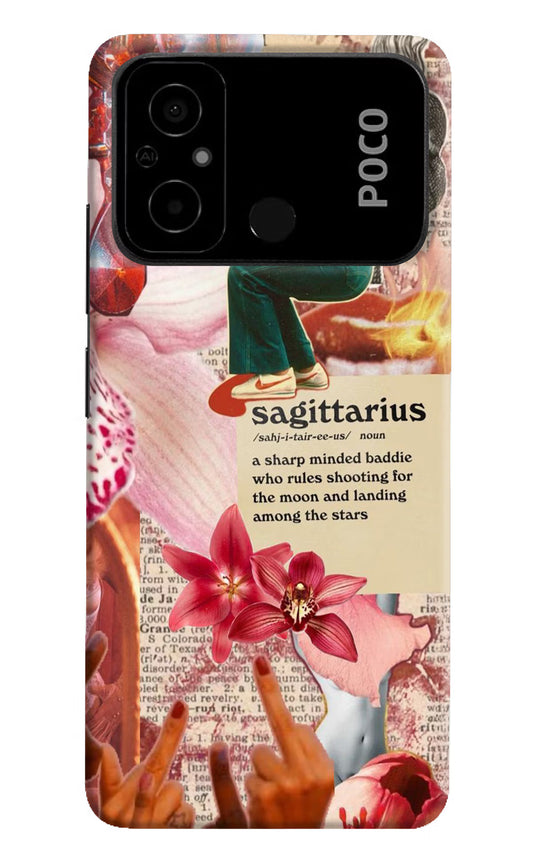Sagittarius Zodiac Poco C55 Hard Case Back Cover by Casekaro
