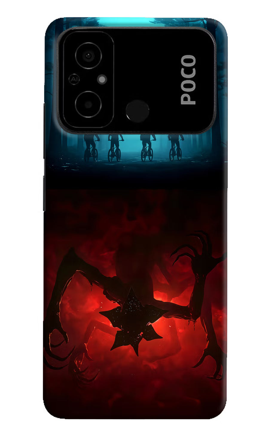 Ordinary Things Downside Up Poco C55 Back Cover, Hard case