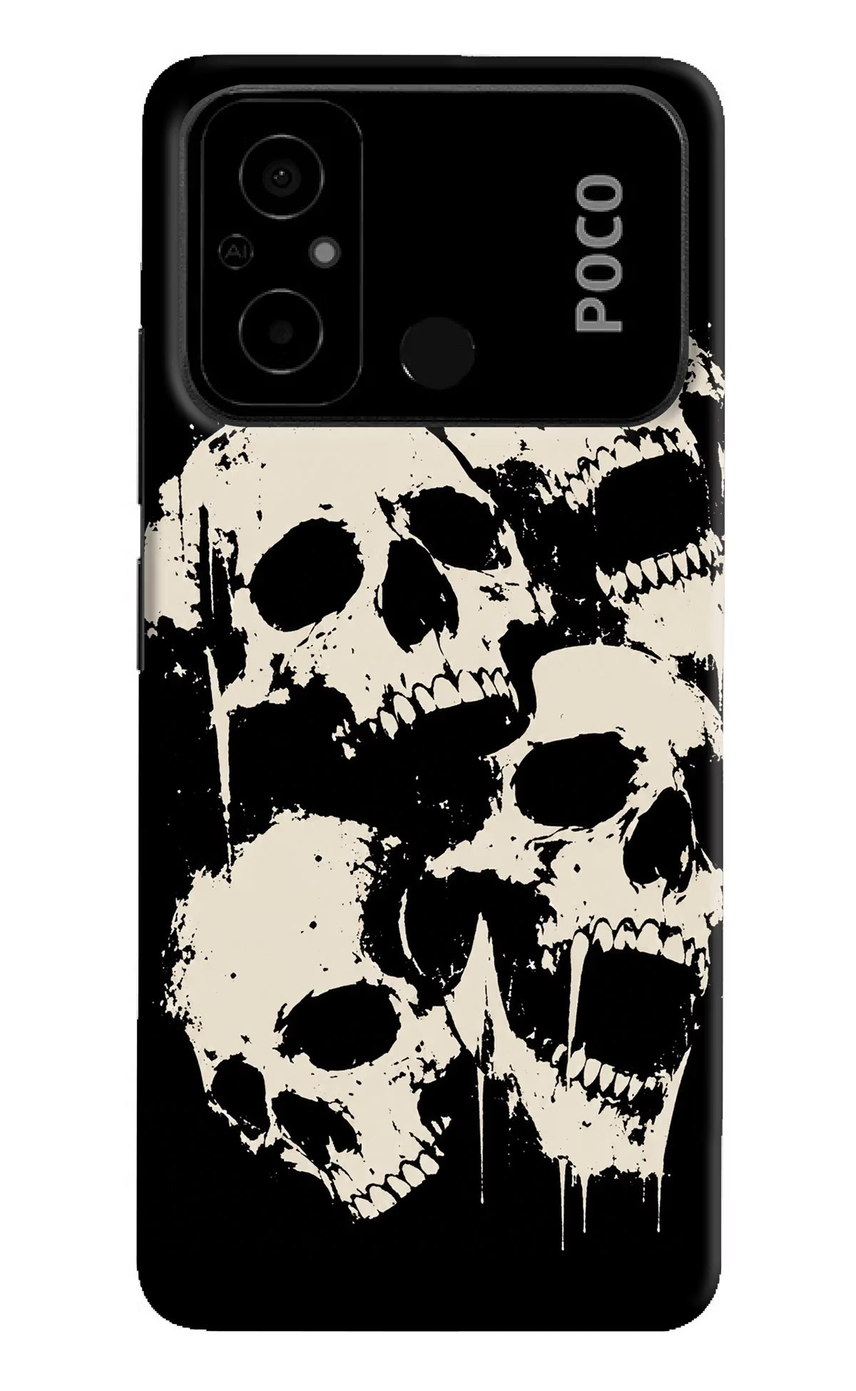Dead Stack Poco C55 Hard Case Back Cover by Casekaro