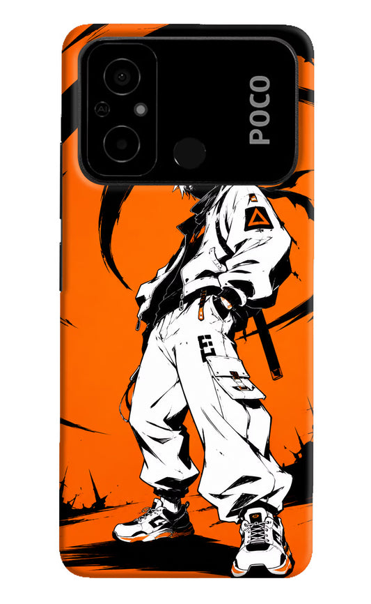 Street Samurai  Poco C55 Hard Case Back Cover by Casekaro