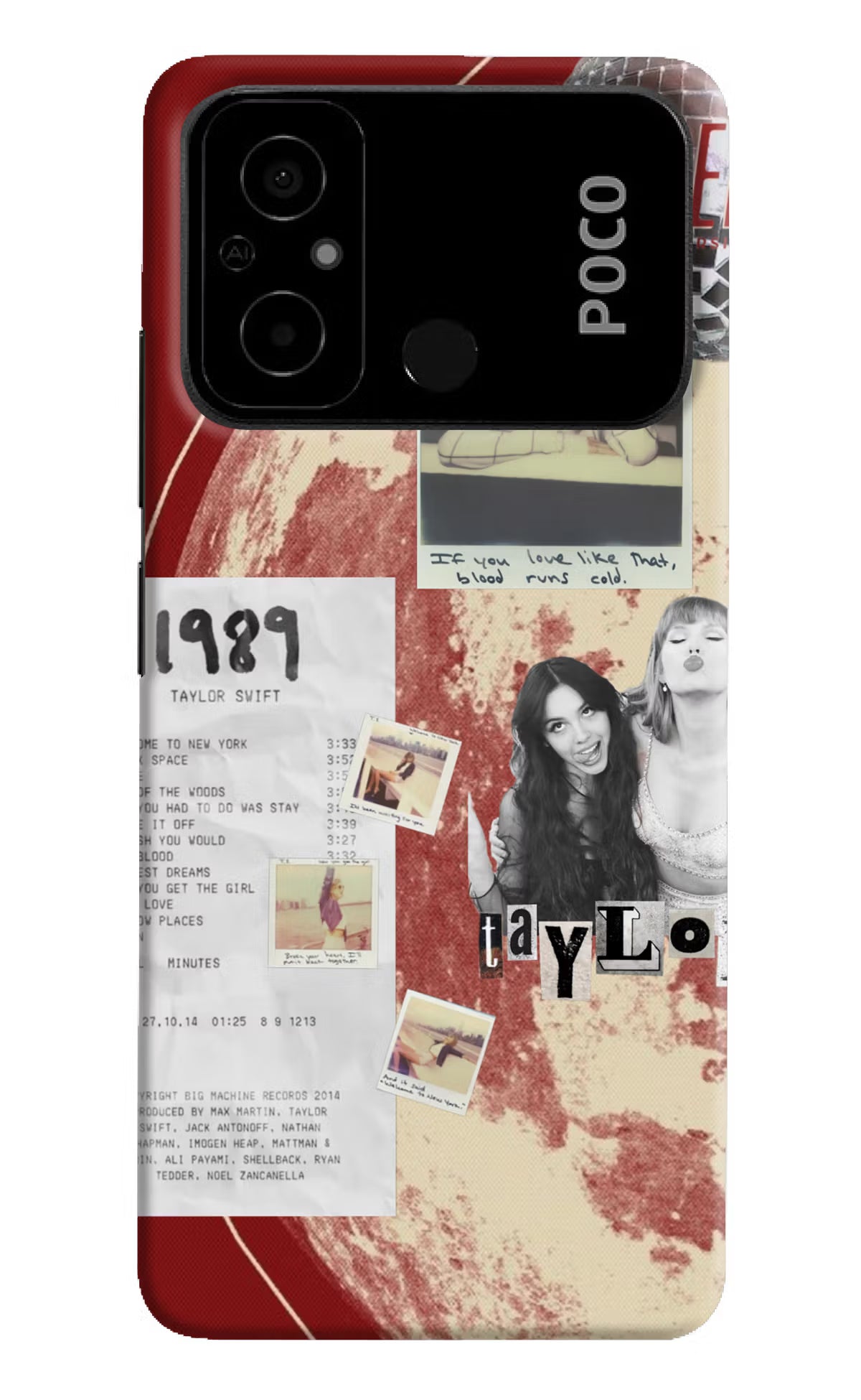 Taylor Swift Poco C55 Back Cover
