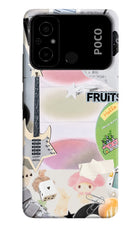 Softcore case Poco C55 Hard Case Back Cover by Casekaro