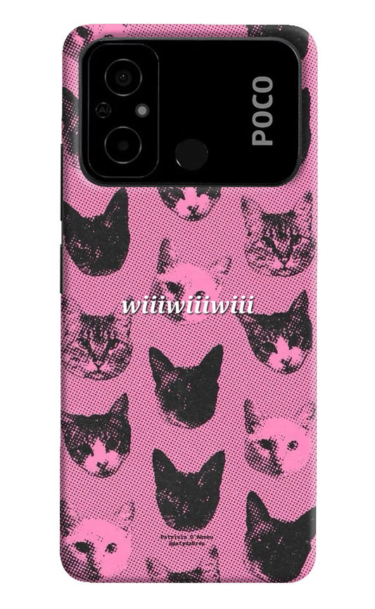 Pink Cats Poco C55 Back Cover