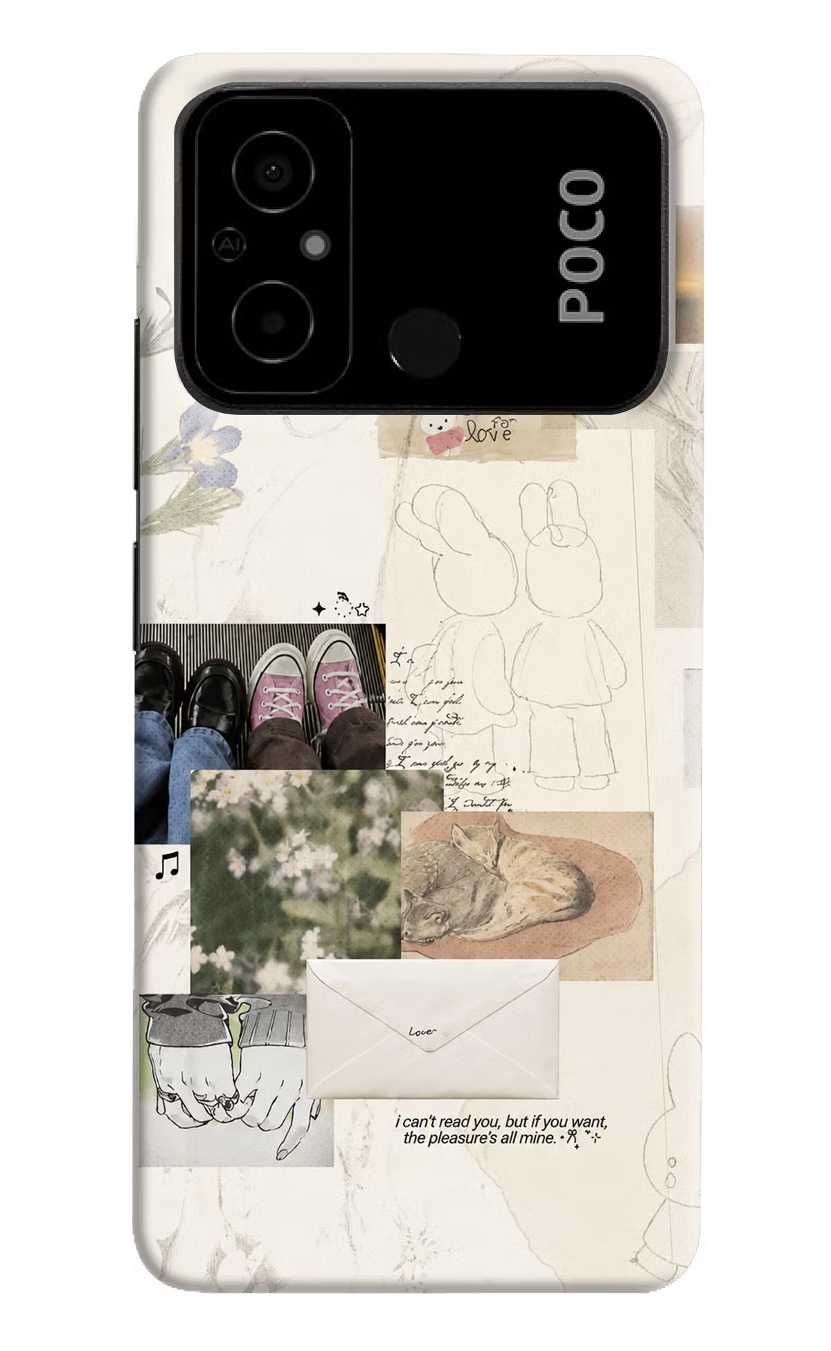 Soft Aesthetic Poco C55 Back Cover
