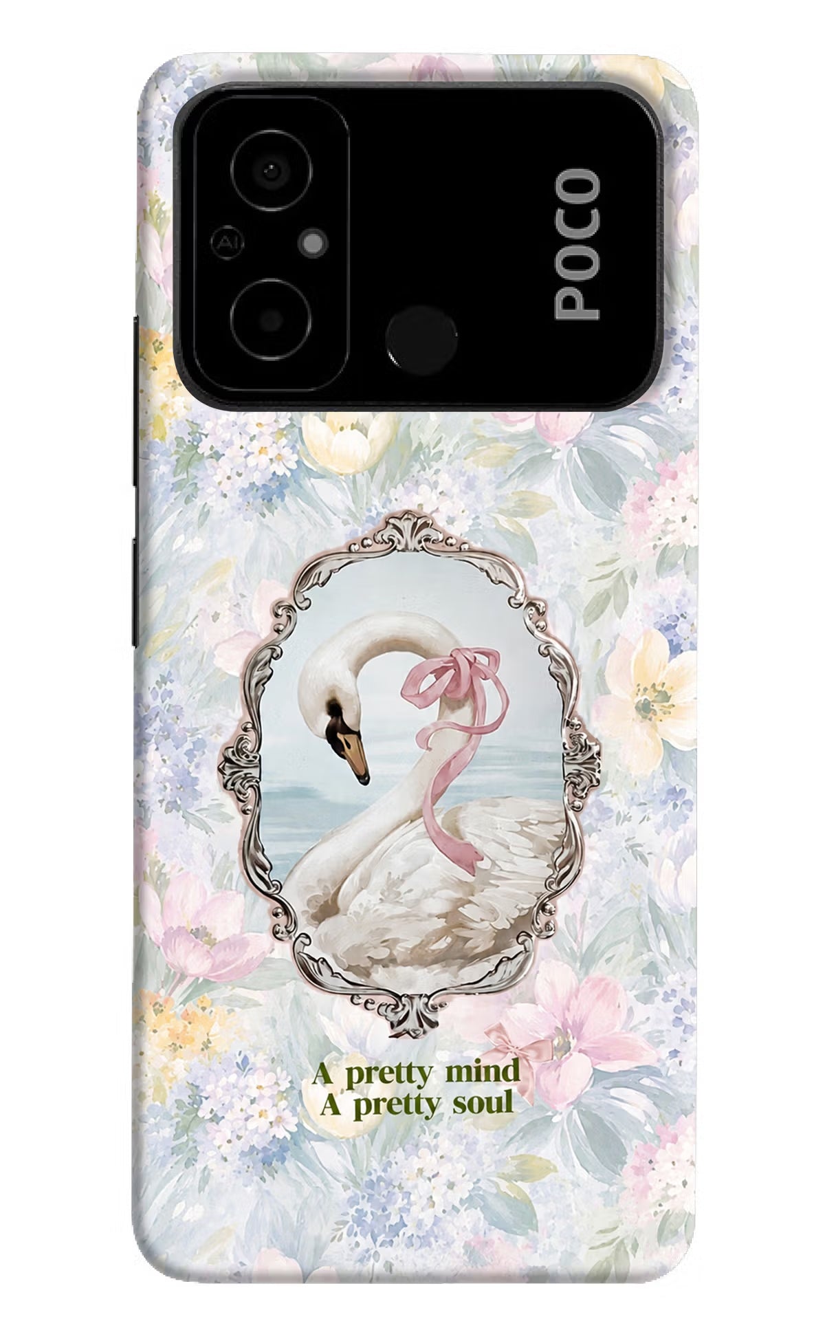 Pretty Mind Pretty Soul Poco C55 Back Cover