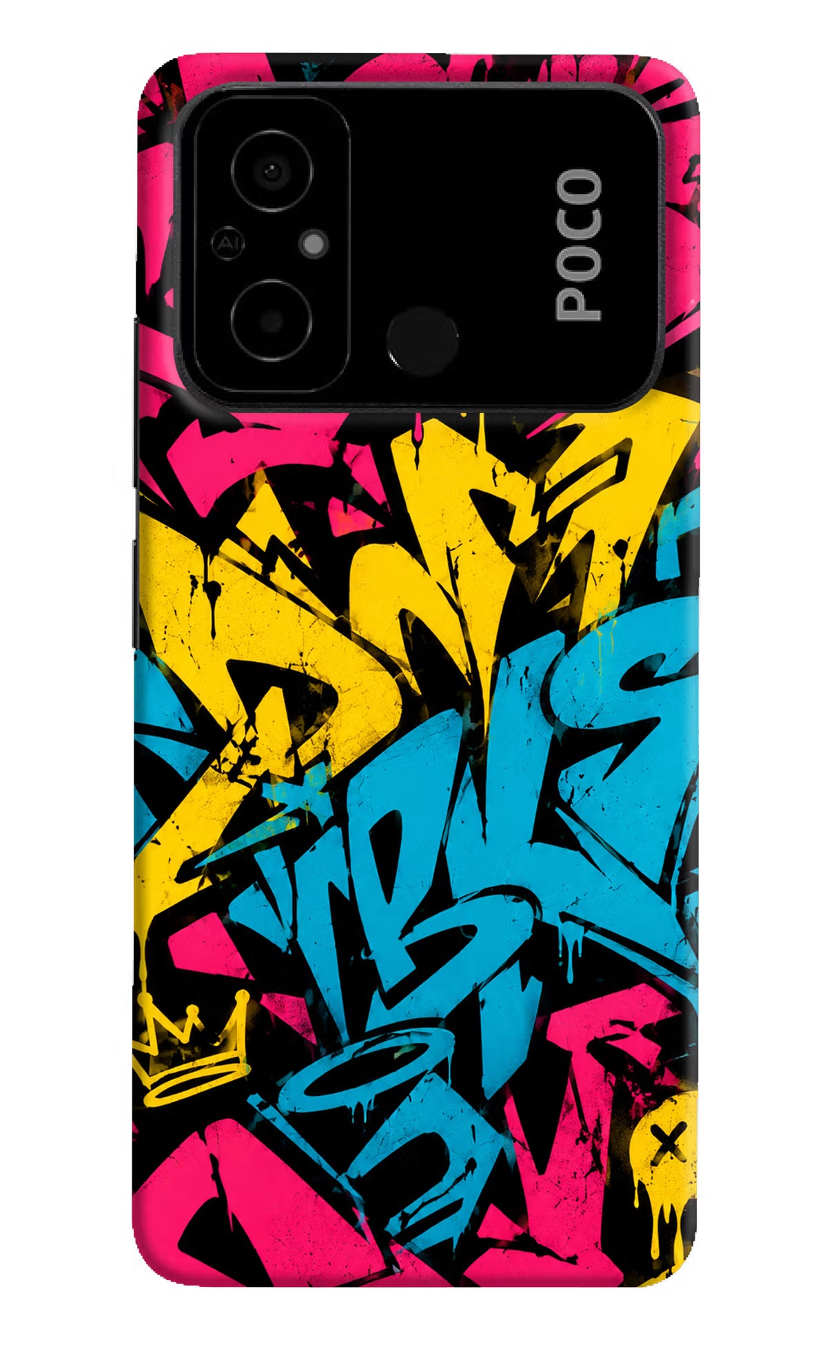 Graffiti Vibe Poco C55 Back Cover