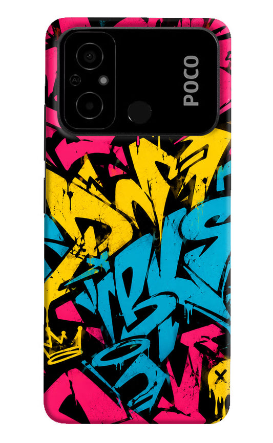 Graffiti Vibe Poco C55 Hard Case Back Cover by Casekaro