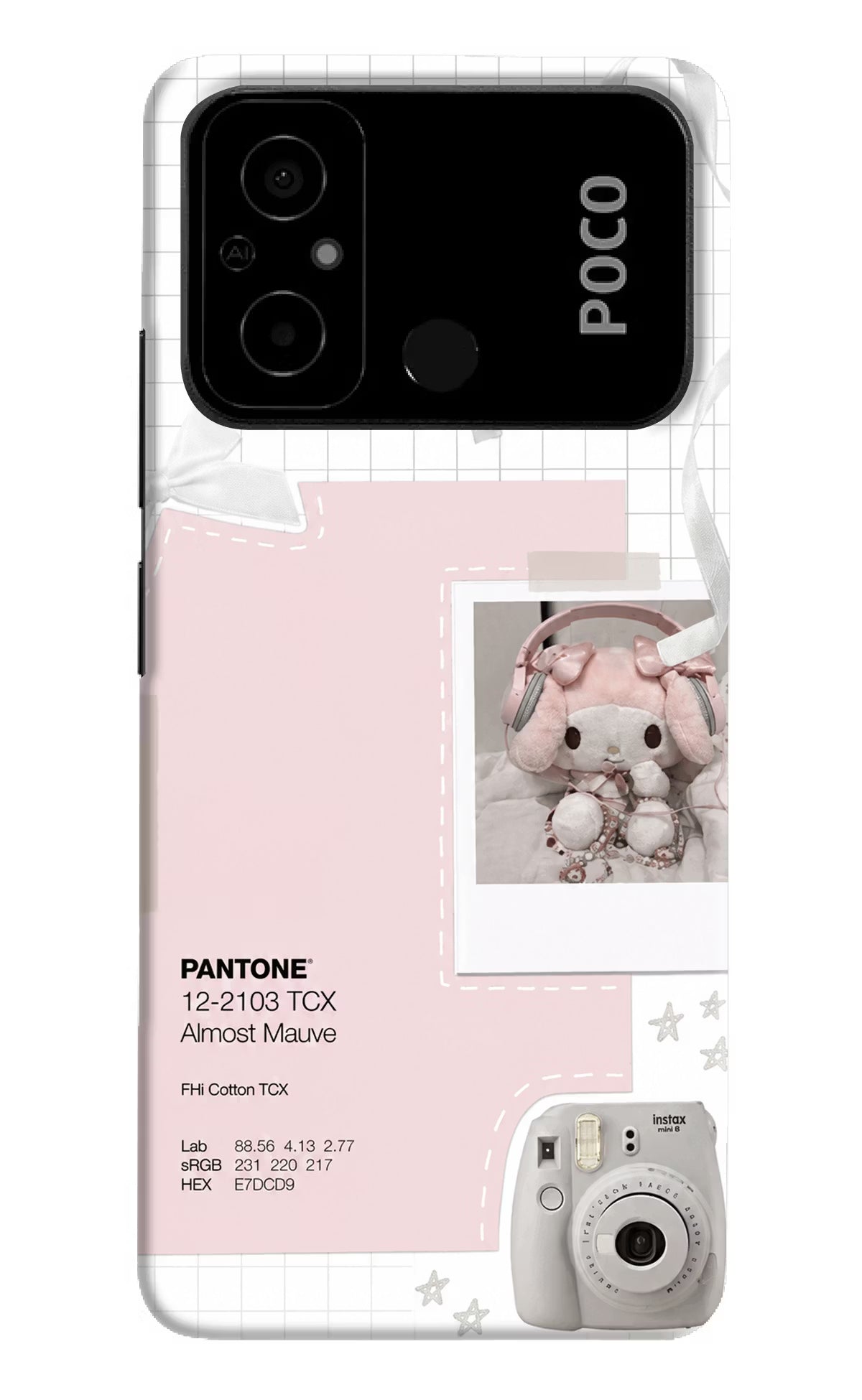 Pantone Asthetic Poco C55 Back Cover