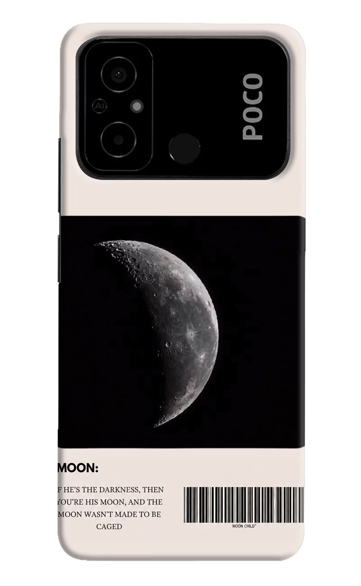 Moon Phase Poco C55 Back Cover