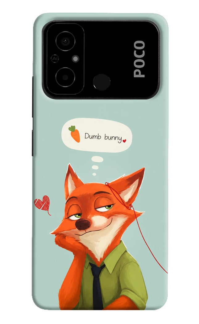 Nick Charm Poco C55 Hard Case Back Cover by Casekaro
