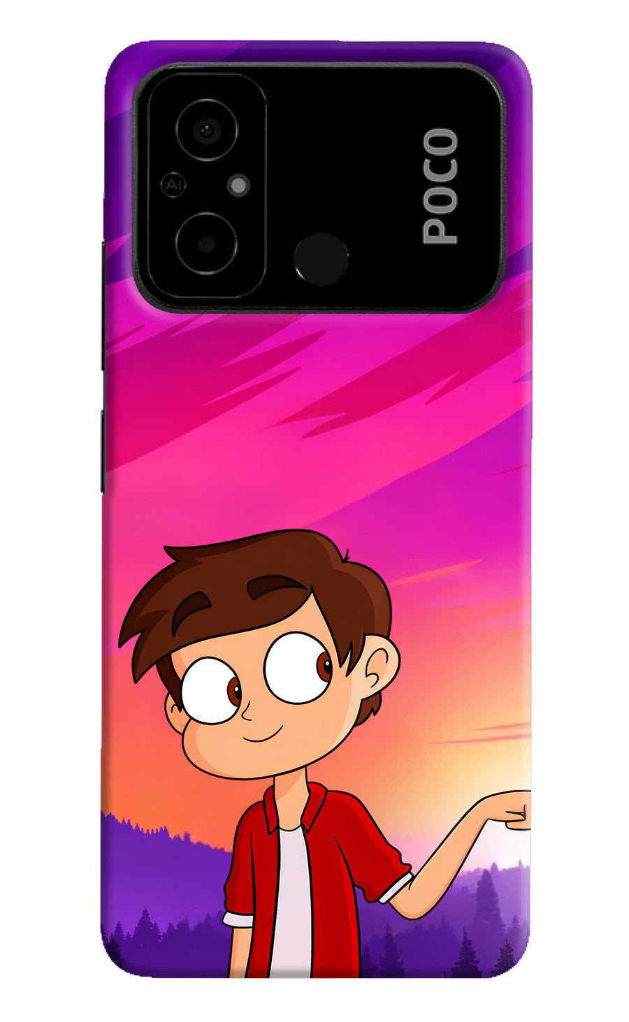 Marco Sunset Poco C55 Back Cover, Hard case