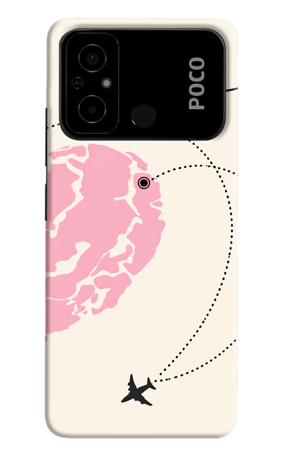 Miss Orbit Poco C55 Back Cover, Hard case