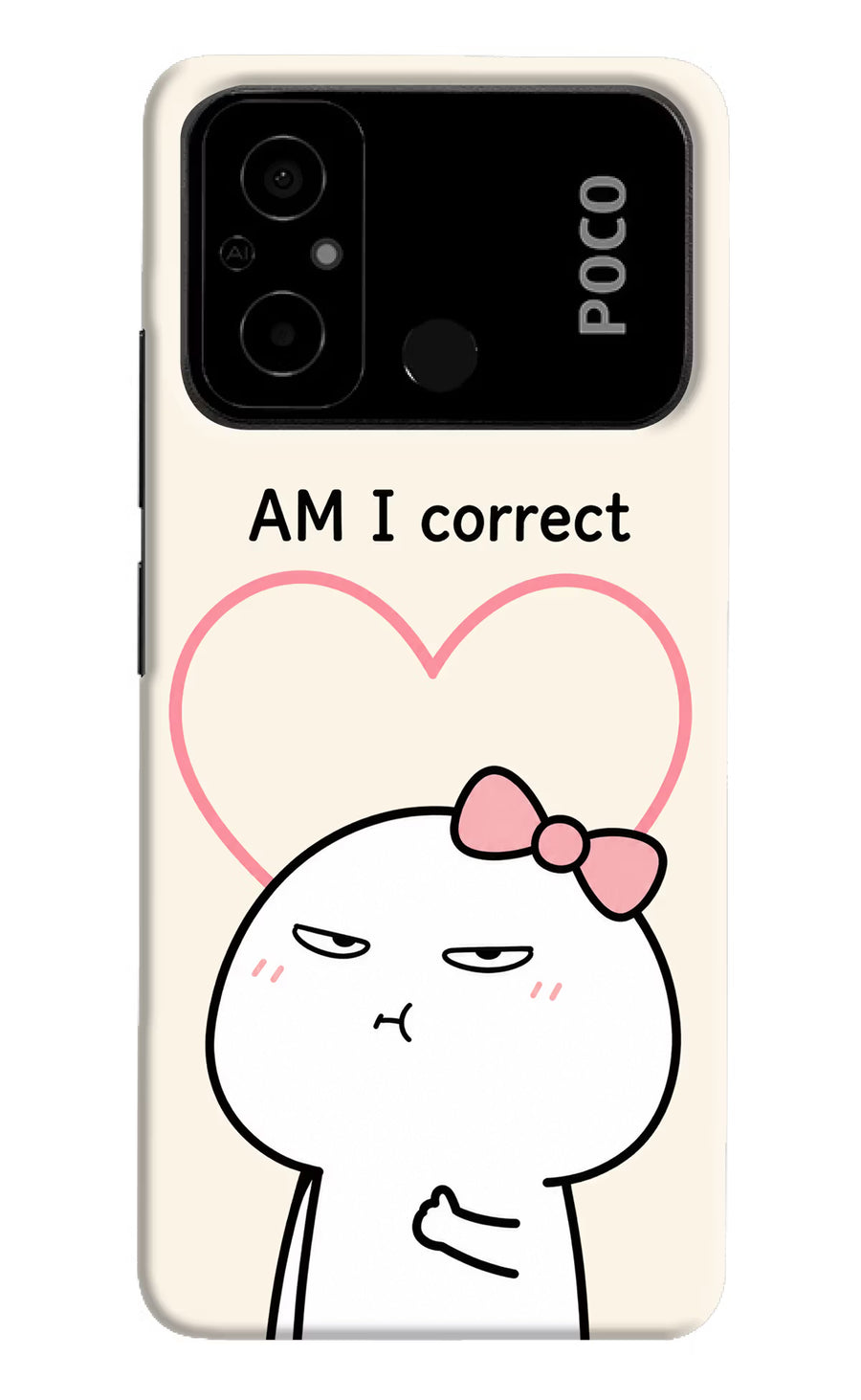 Always Right Poco C55 Back Cover, Hard case