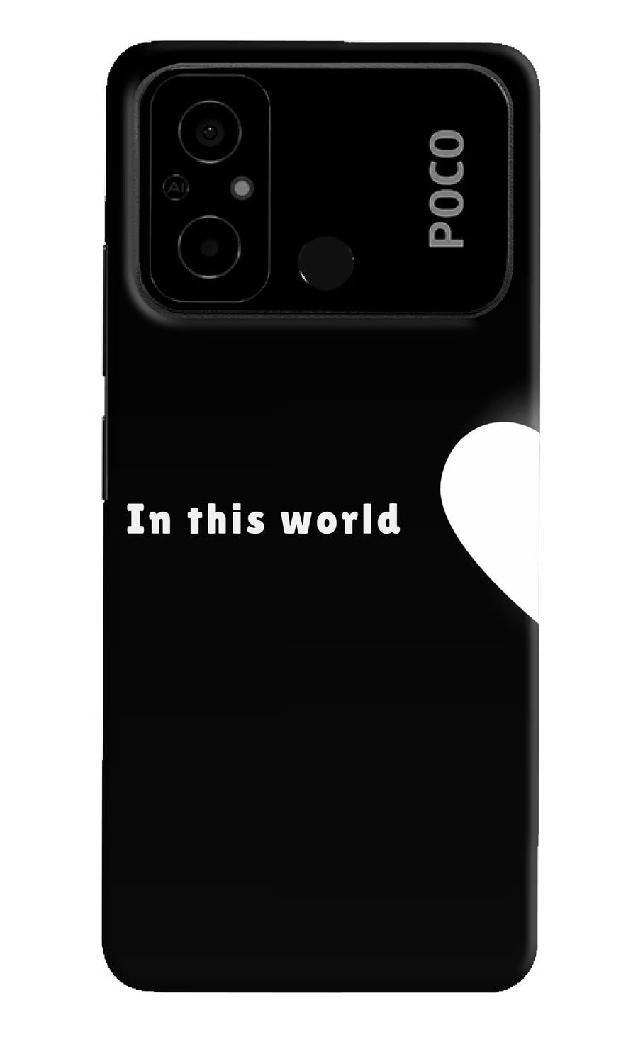 This World Poco C55 Back Cover, Hard case