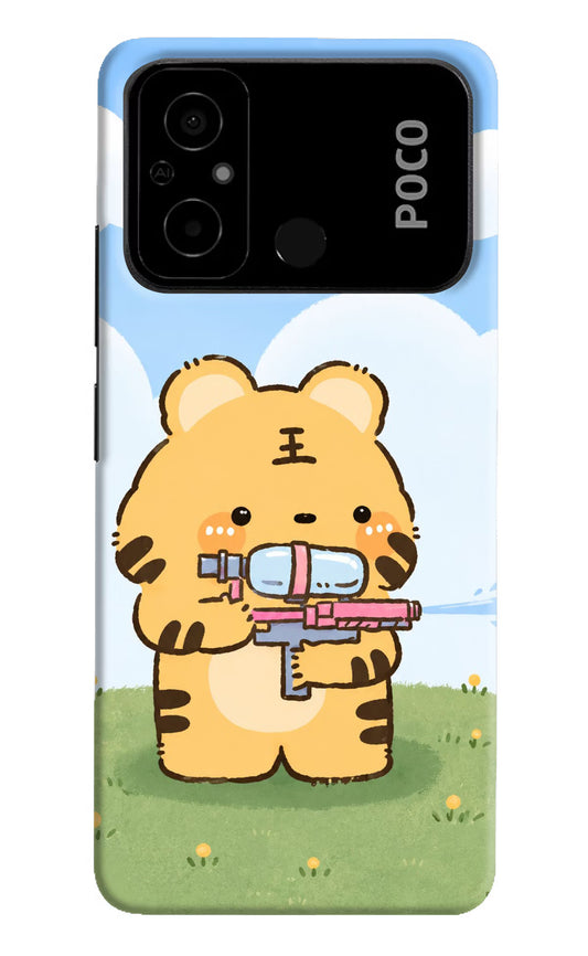 Tiger Treat Poco C55 Hard Case Back Cover by Casekaro