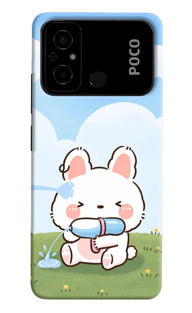 Bunny Treat Poco C55 Hard Case Back Cover by Casekaro
