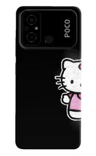 Kitty Charm Poco C55 Hard Case Back Cover by Casekaro