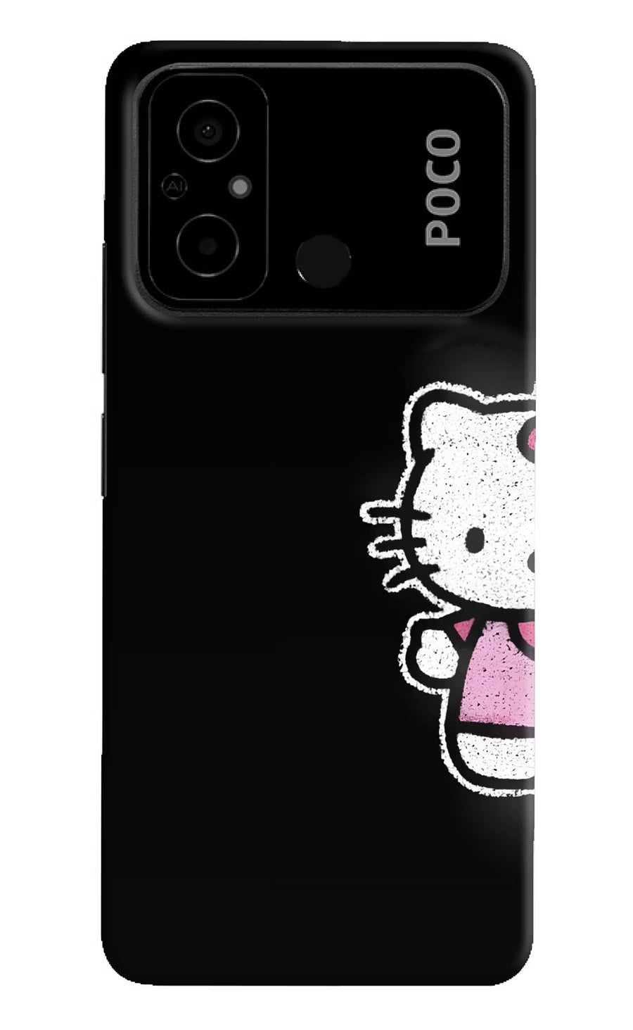 Kitty Charm Poco C55 Back Cover, Hard case