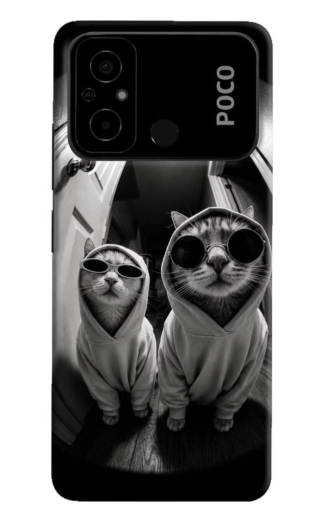 Hood Cats Poco C55 Hard Case Back Cover by Casekaro